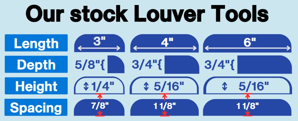 Stock Louver Tools