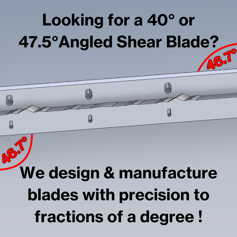 Custom Shear blade for replacement